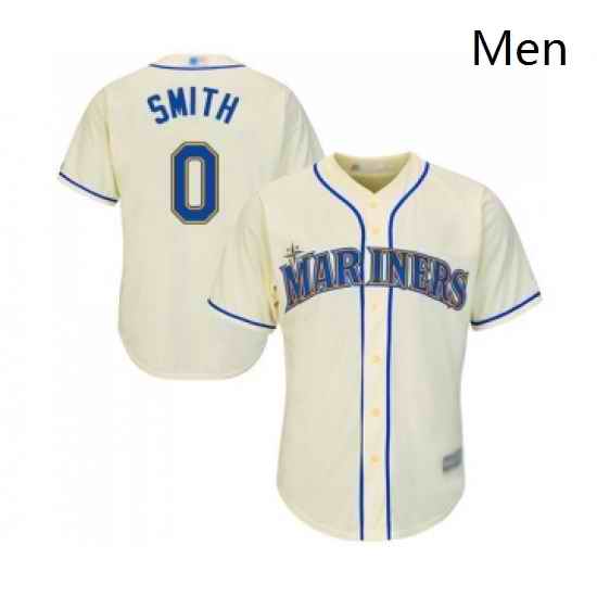 Mens Seattle Mariners 0 Mallex Smith Replica Cream Alternate Cool Base Baseball Jersey